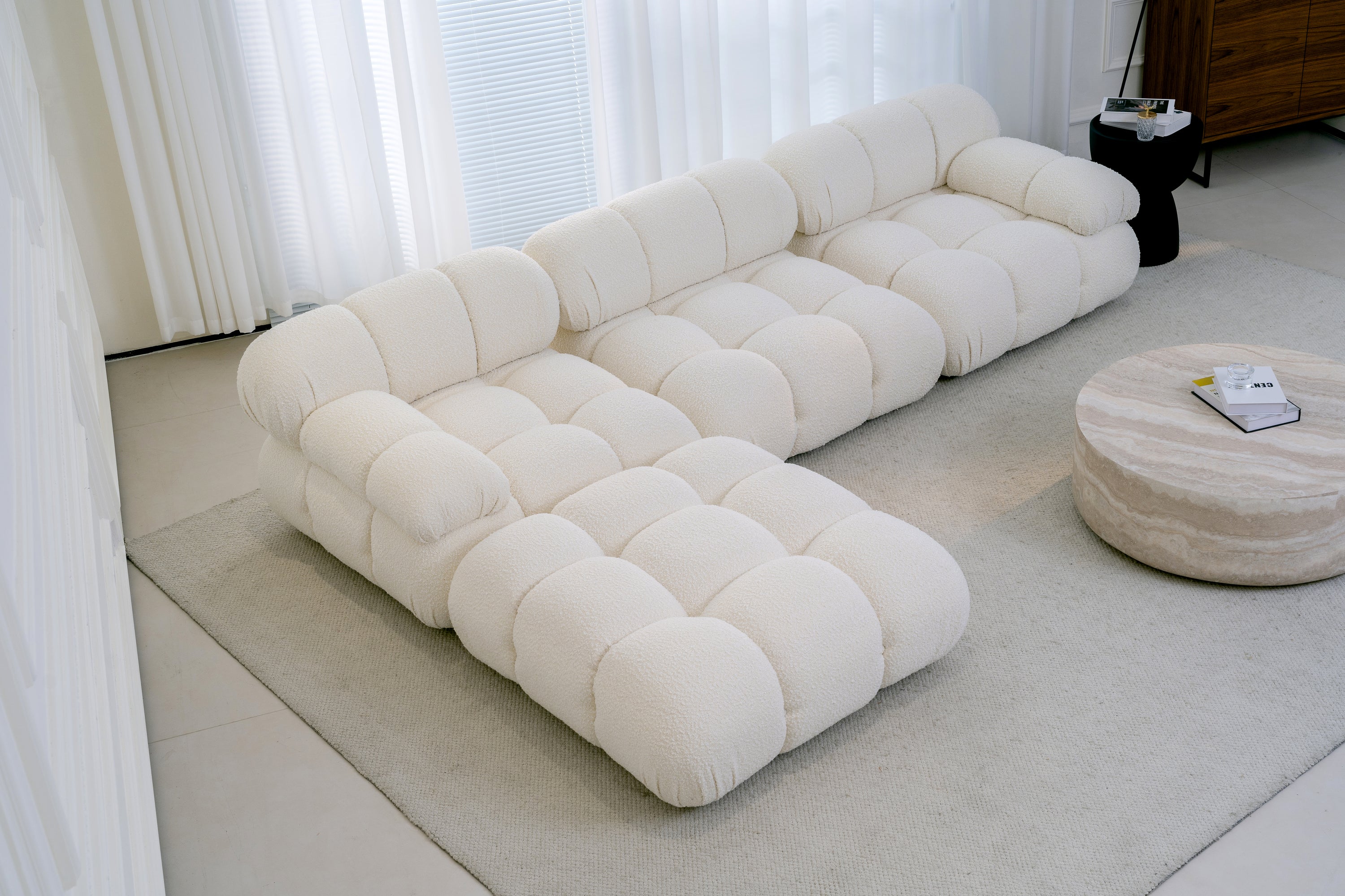 Maven Chaise Lounge Pearl White