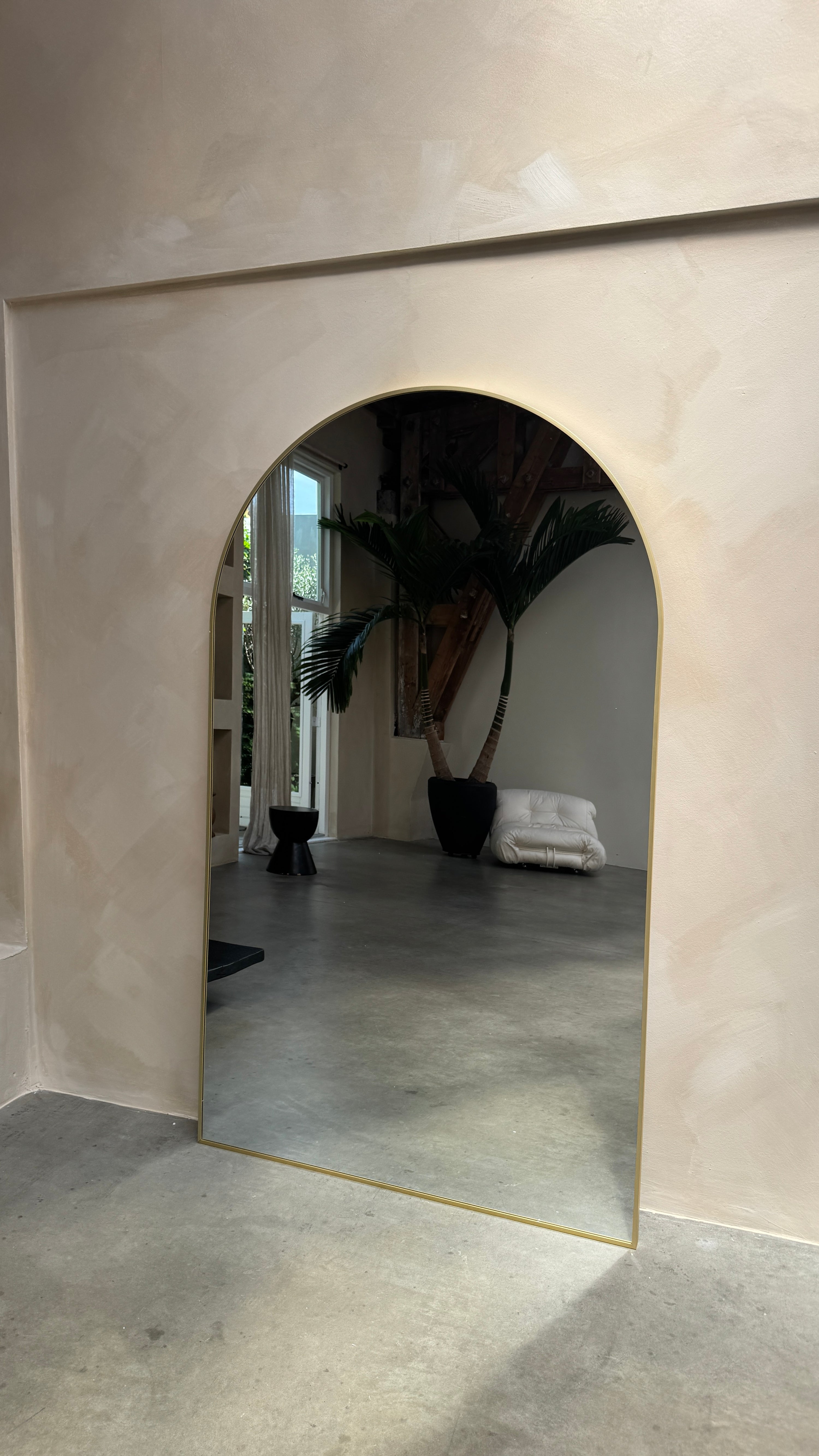 MEGA GROTE SPIEGEL MOON  | 200 cm x 120 cm goud